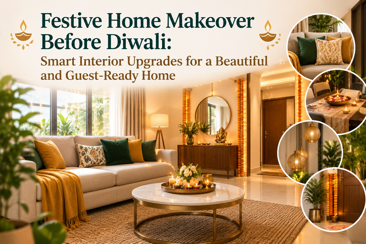 Festive Home Makeover Before Diwali: Smart Interior Upgrades for a Beautiful and Guest-Ready Home