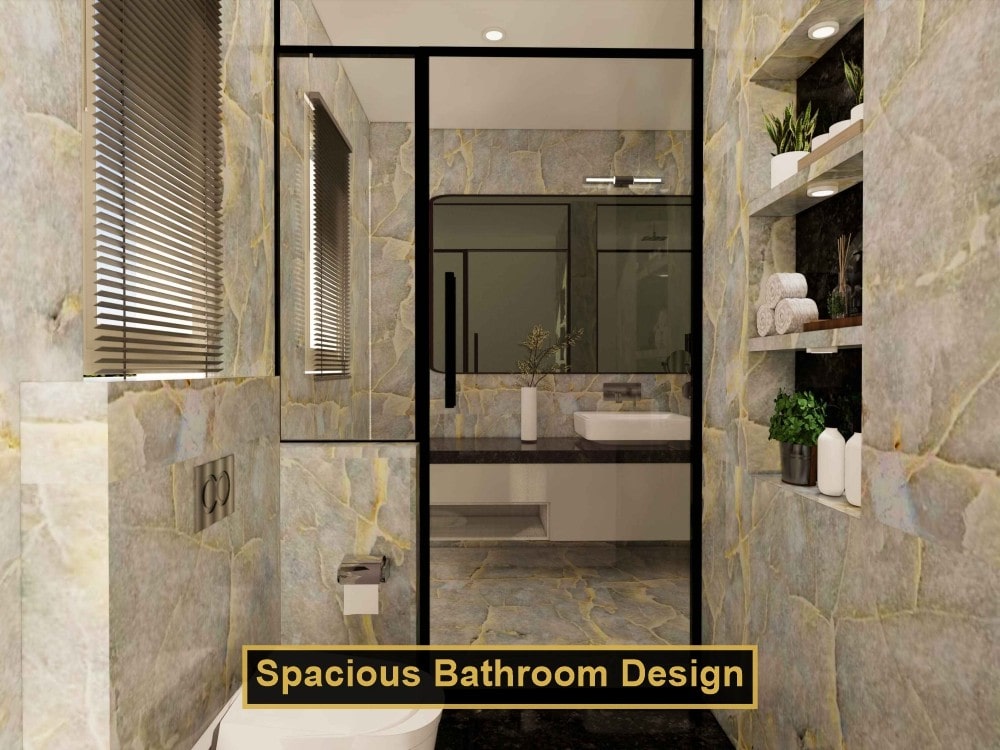 Spacious Bathroom Design